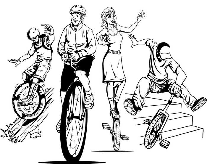 I. The formation of a sports unicycle in Kazakhstan. - Hobby, Extreme sport, History, Video, Longpost