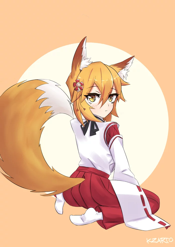 Senko-san - Моё, Sewayaki Kitsune No Senko-san, Senko-San, Loli, Аниме, Anime Art, Арт