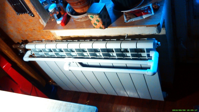 Простейшая сушилка на радиатор отопления. Полипропилен Радиатор отопителя, Своими руками, Кухня, Сушилка, Полипропилен, Длиннопост