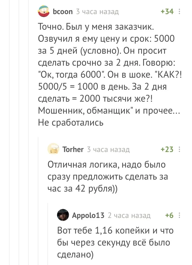 Быстро. Дёшево. Качественно - Скриншот, Оплата труда