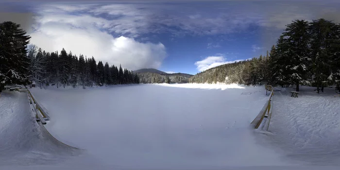 360° panorama. Lake Synevyr - My, Панорама, Synevyr, Numbers