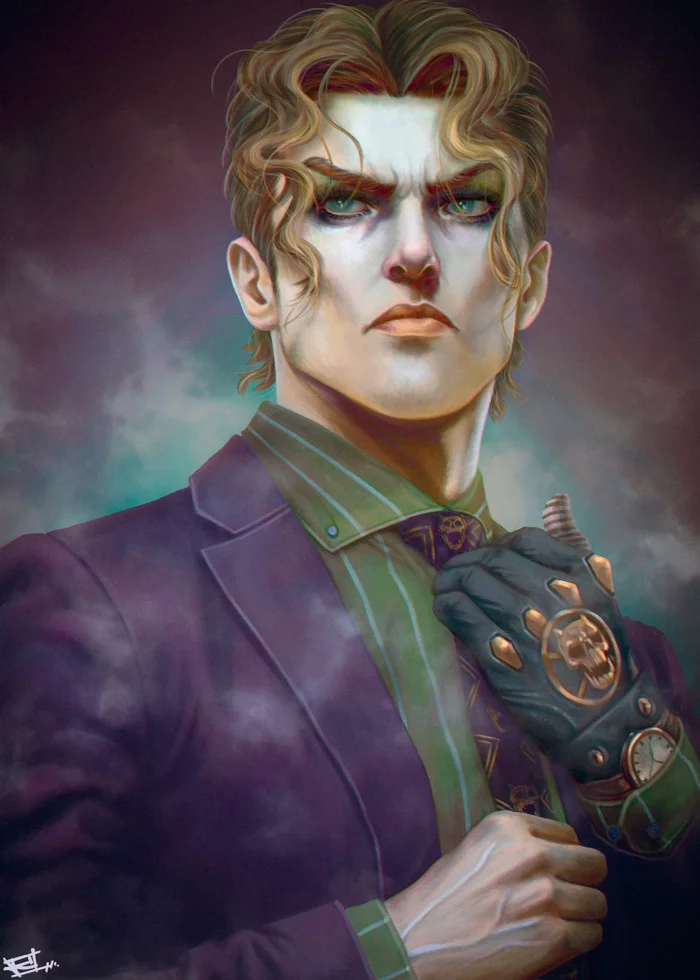 Йошикаге Кира - Jojos Bizarre Adventure, Yoshikage Kira, Anime Art, Аниме