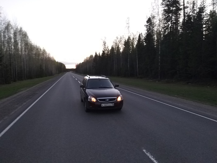 На нашей Lada Priora мы...