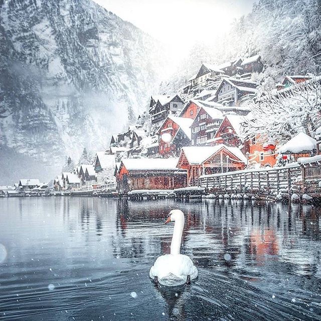 Снегопад в Швейцарии