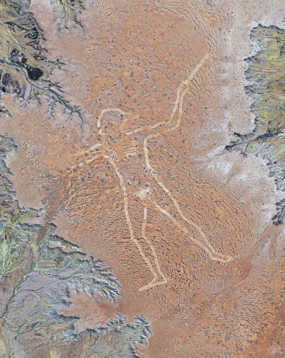 Murray Man. Why?.. Because - Geoglyphs, Australia