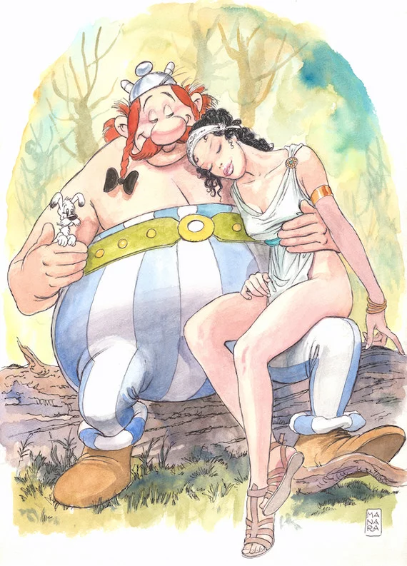 Gaul Minute - Obelix, Gauls, Images, Comics, Art, Milo Manara