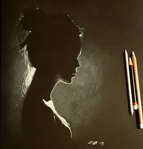 When creating portraits of women, the artist plays with light, shadows and silhouettes - Creation, Art, Portrait, Longpost, Girls