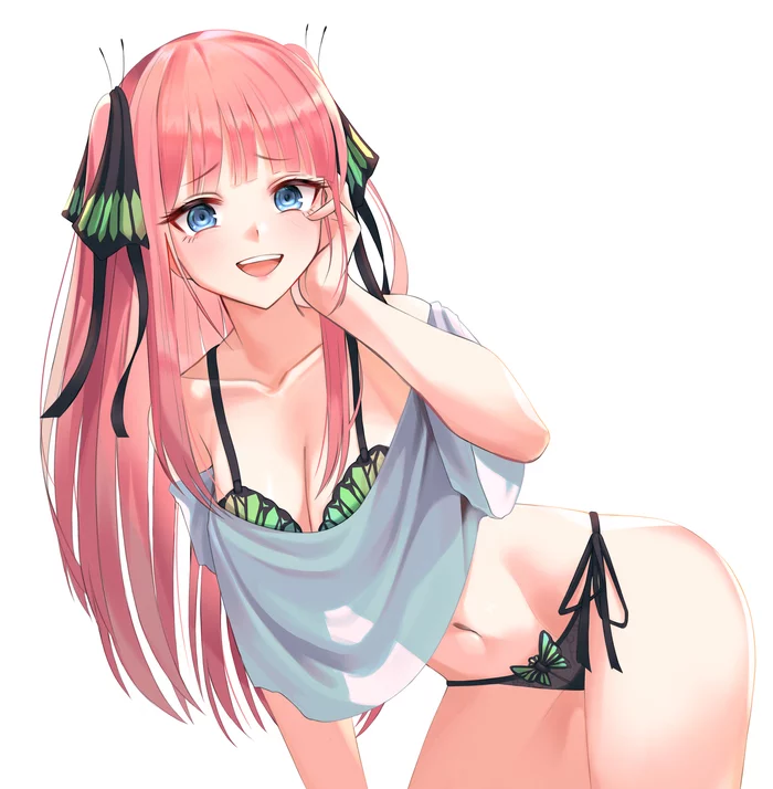 Nino - NSFW, Anime, Anime art, Gotoubun no hanayome, Underwear, Nino nakano