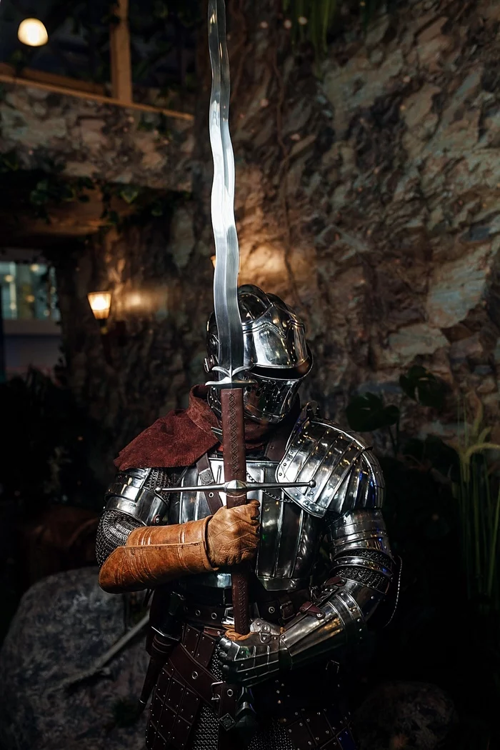 Knight Set + Royal Greatsword - Моё, Dark Souls, Dark Souls 2, Dark Souls 3, Косплей, Русский косплей, Рыцари, Доспехи, Длиннопост