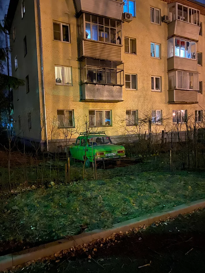 Parking in Krasnogorsk - My, Parking, Lawn, Courtyard, Krasnogorsk