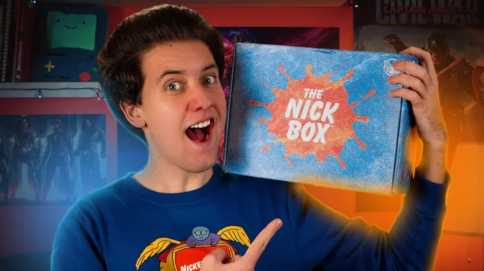 Unpacking a package from the USA from Nickelodeon. What was in the package? | The Nick Box - Culture Fly - My, Nickelodeon, Unpacking, Unboxing, Figurines, Package, Cartoons, Animation, Video