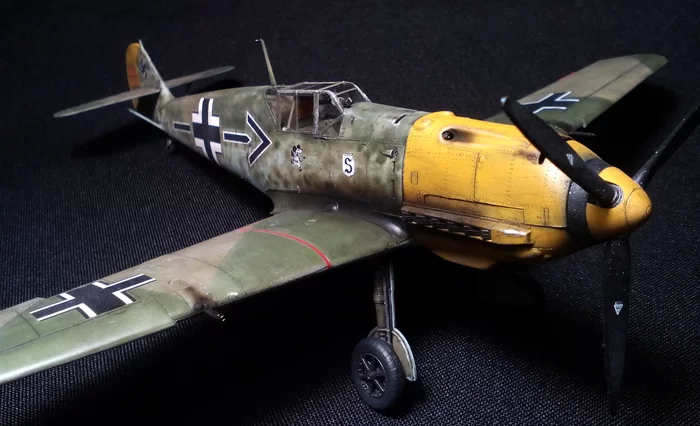 The same Messer. Messerschmitt Bf.109 E-4 Emil by Adolf Galland - My, Stand modeling, Prefabricated model, Story, The Second World War, Battle of Britain, Messerschmitt, Bf109, Longpost