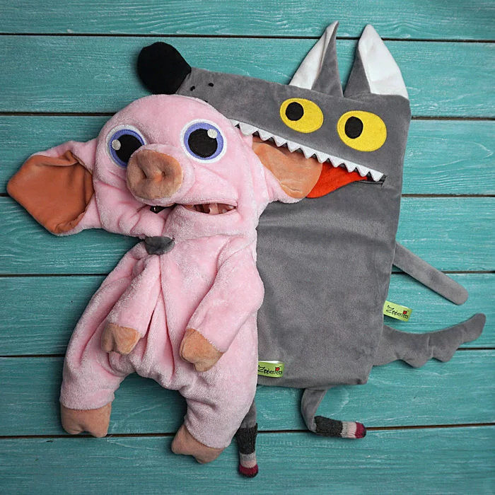 Wolf - breadwinner - My, Toys, Wolf, With your own hands, Needlework without process, Soft toy, Order, Organizer, Pig, Longpost