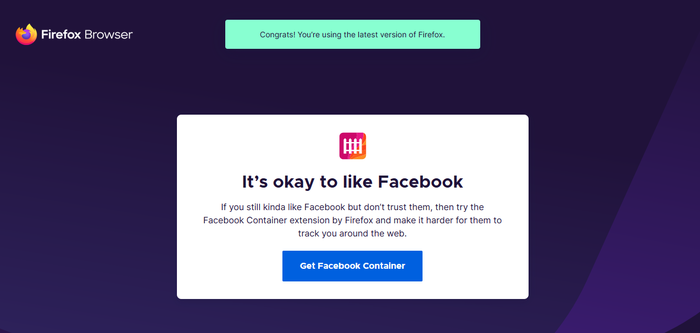 Firefox ���������� ������ �� ������ Facebook �� ������ ��������������