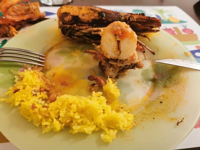 Gambas shrimp in a frying pan - My, Gabon, Cooking for the lazy, Longpost, Recipe