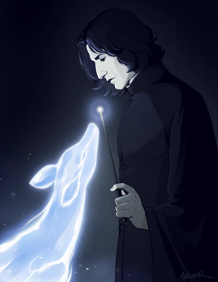 Always... - Drawing, Harry Potter, Severus Snape, Lily Potter, Patronus