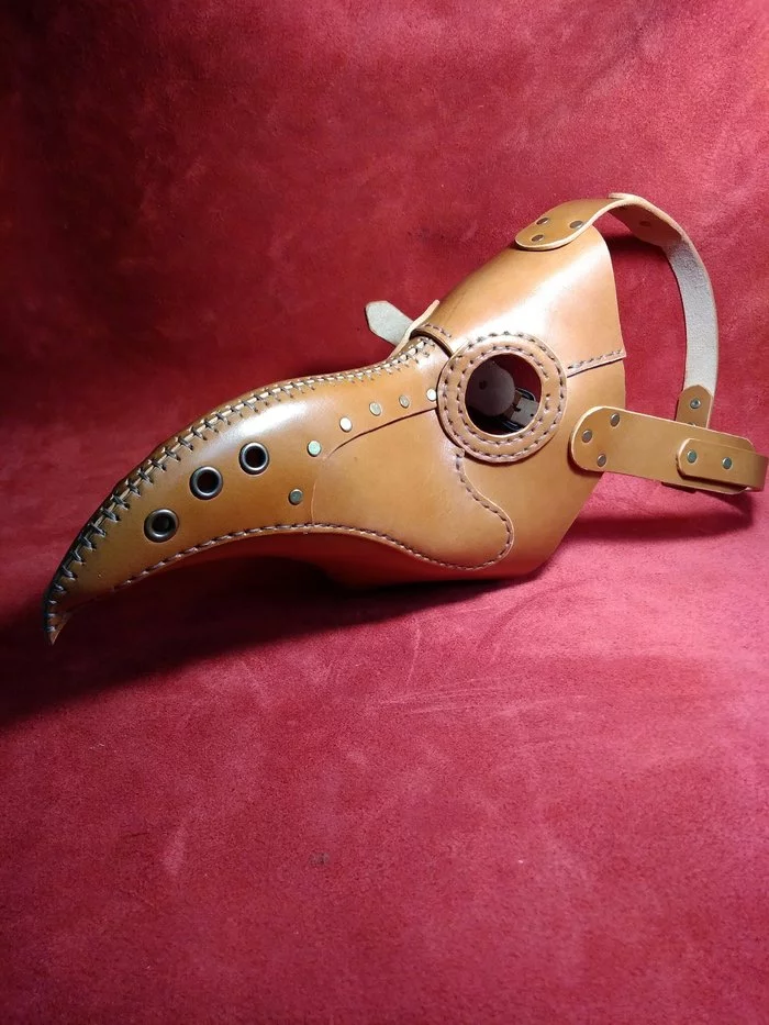 Leather masks - My, Coronavirus, Mask, Leather, Leather products, Steampunk, Plague inc, Longpost, Plague Doctor