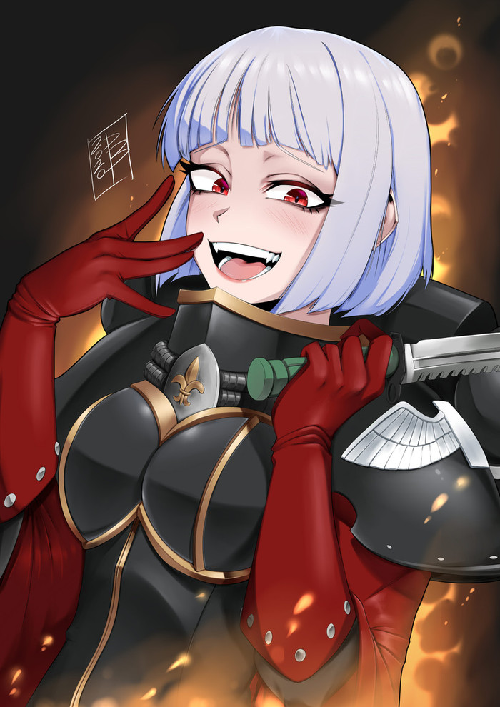 Adepta Sororitas Warhammer 40k, Wh Art, Adepta Sororitas, Ecclesiarchy, Anime Art, Gesugao