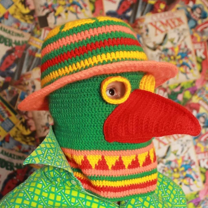 Don't worry, Be happy! - My, Coronavirus, Rastaman, Knitting, Plague Doctor, Mask