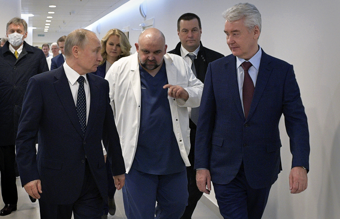 Putin praised the work of the hospital doctors in Kommunarka - news, Russia, Kommunarka, Coronavirus, Quarantine, Politics, Vladimir Putin, Video, Longpost, Denis Protsenko