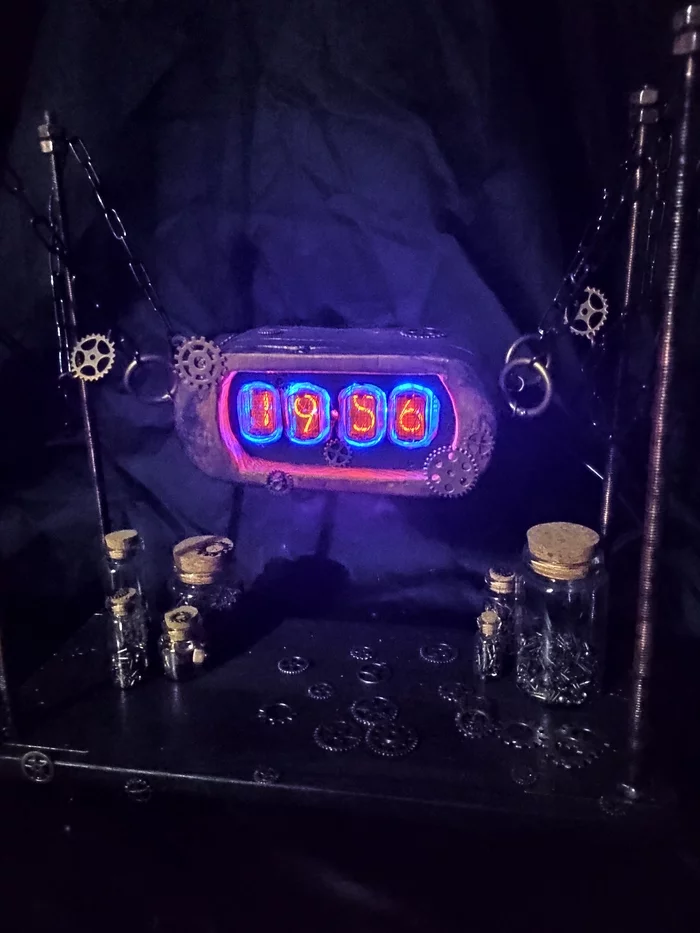Мой вариант Nixie clock - Моё, Nixie clock, Стимпанк, Длиннопост