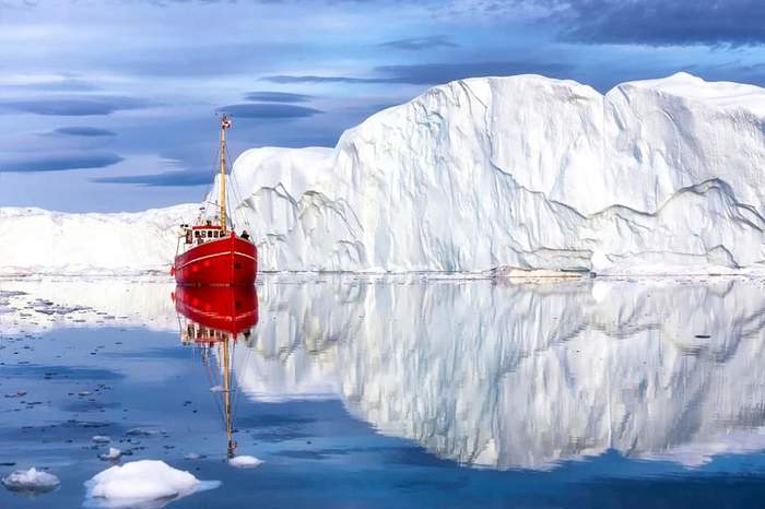 Mirror - The photo, Nature, Iceberg, Ocean, Ship, Riot of colors