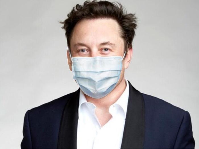 Elon wearing a mask - My, Elon Musk, Coronavirus, USA, Mask, Tesla, Virus