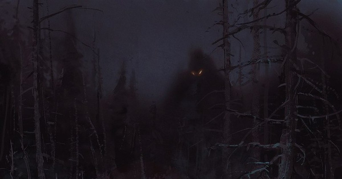 Полна тайн хмурая. Страшный лес ночью. Ужасы ночного леса.