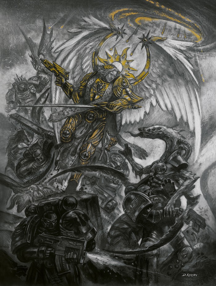 Signus-Prime Warhammer 40k, Wh Art, Sanguinius, Blood Angels