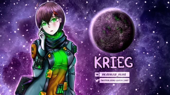 Humanization of warhammer40k planets. Krieg - My, Warhammer 40k, Anime art, Lg_home, Death korps of krieg, Humanization, Longpost