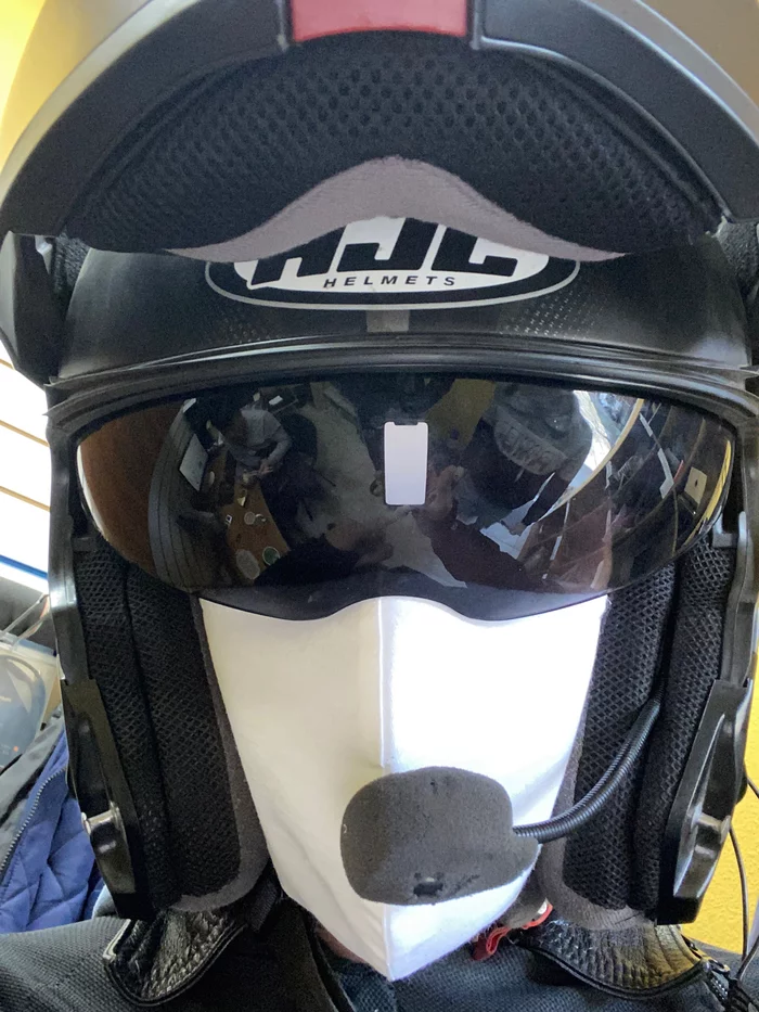 Coronavirus will not go away - My, Coronavirus, Helmet, Moto