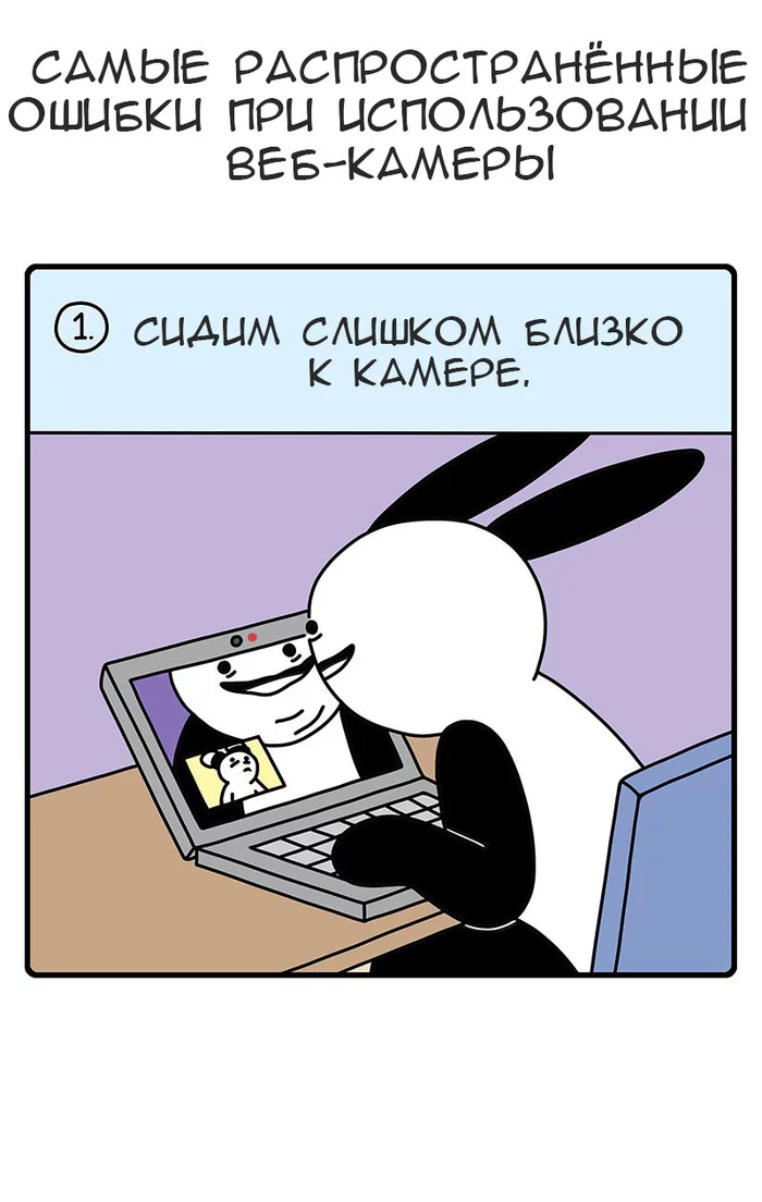 Video chat errors - Buni, Pagelow, Comics, Webcam, Video conference, Longpost