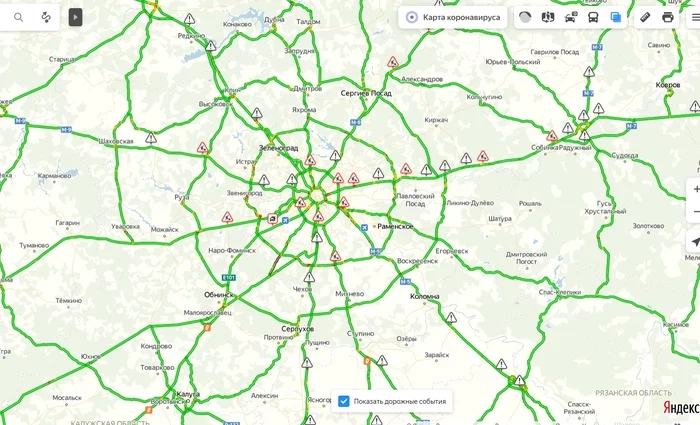 The man said it, the man did it... - Yandex Traffic, Congestion, Screenshot