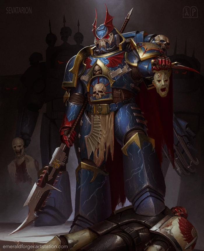 Jago Sevatarion Warhammer 40k, Wh Art, Night Lords, Sevatar