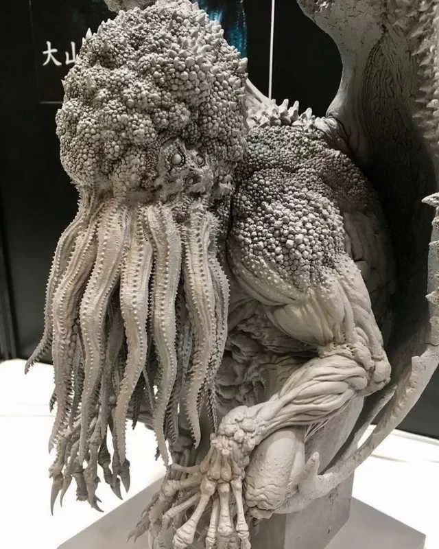 Detailed Cthulhu sculpture - Japan, Cthulhu, Sculpture, Detailing, Howard Phillips Lovecraft