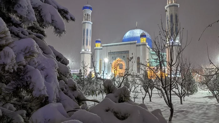Seasons - My, Mosque, Kazakhstan, First post, Longpost