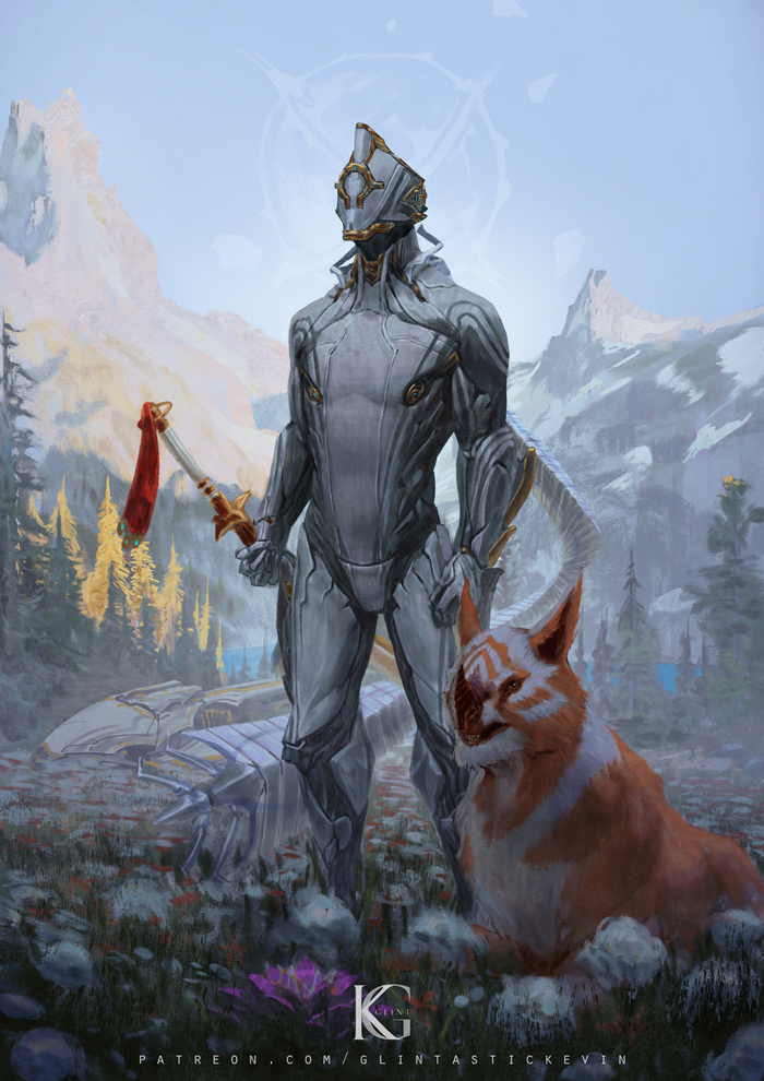 Excalibur Prime Kevin Glint, Warframe, Excalibur Prime, Kubrow, , 