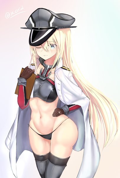 Bismarck - NSFW, Kantai collection, Anime, Anime art, Bismarck, Pantsu, Sugoi dekai