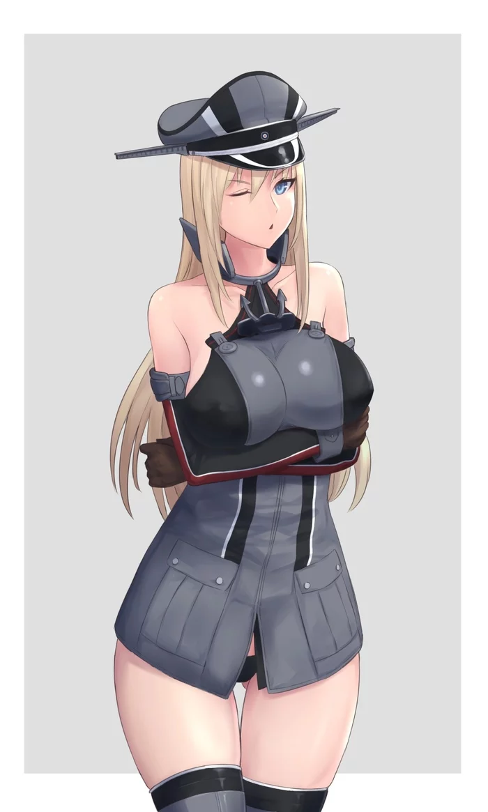 Bismarck - NSFW, Арт, Эротика, Kantai Collection, Аниме, Anime Art, Bismarck, Длиннопост