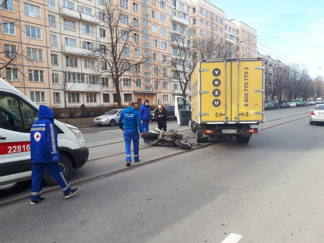 ДТП с мото в СПб - ДТП, Мото, Санкт-Петербург, Видео, Длиннопост