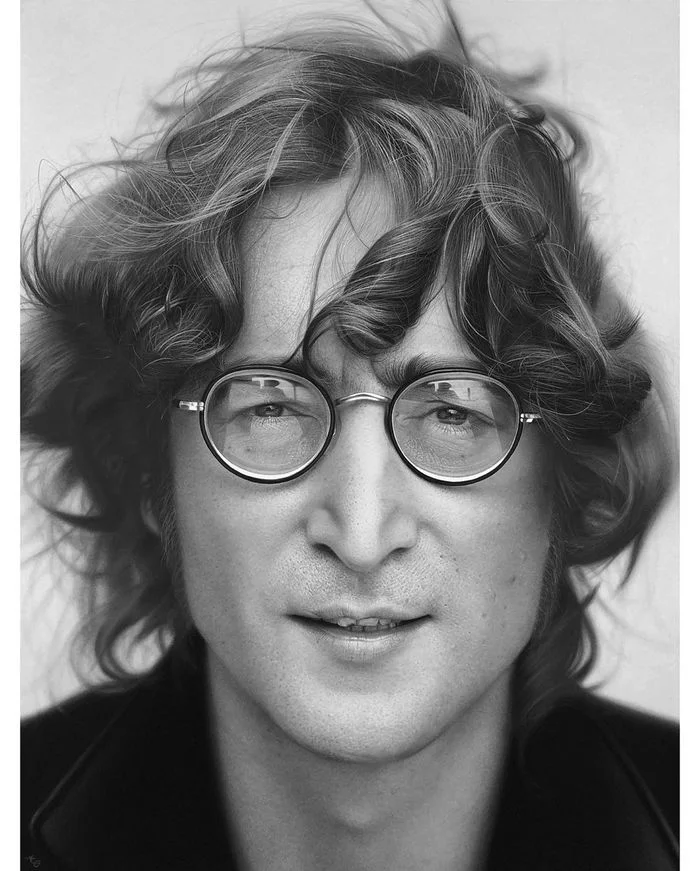 John Lennon. Portrait in pencil - Drawing, Pencil drawing, Celebrities, John Lennon, The beatles, Musicians