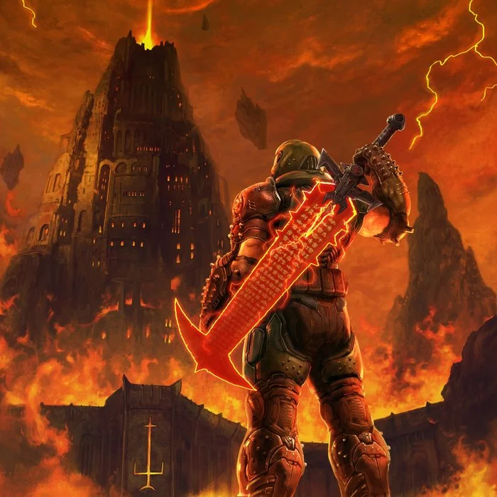 The authors of DOOM Eternal congratulated the team of the Final Fantasy VII remake on the release - Doom eternal, Doom, Games, Final fantasy vii, Final Fantasy, Longpost