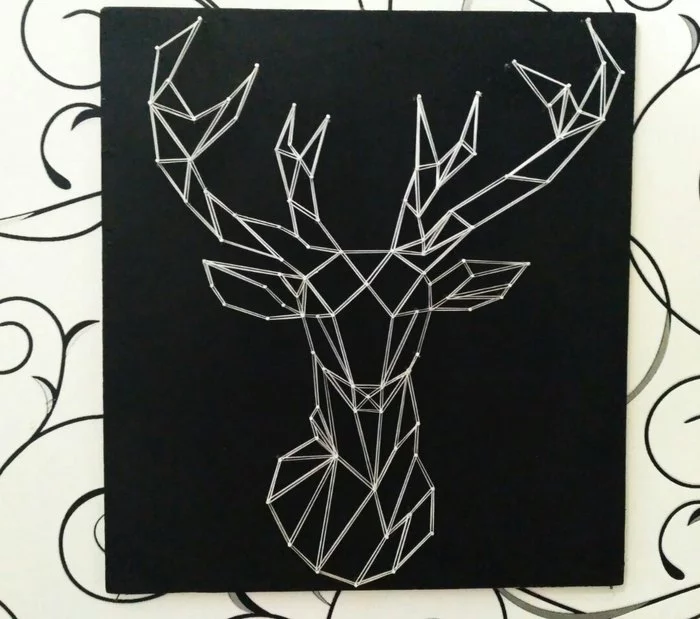 String art. Deer) - My, Art, Deer