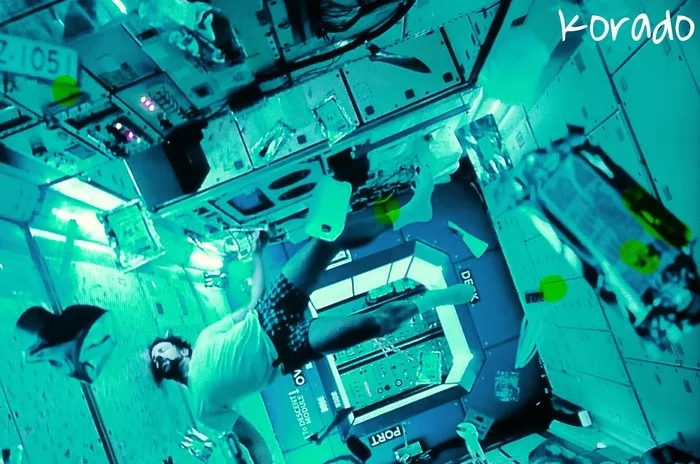 Meanwhile on the ISS... - Humor, Cosmonautics Day, Reason to drink, Space, Occasion