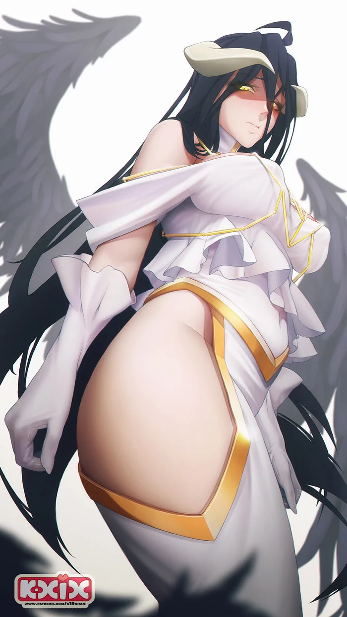 Ничтожный смертный - Аниме, Anime Art, Albedo (Overlord), Overlord