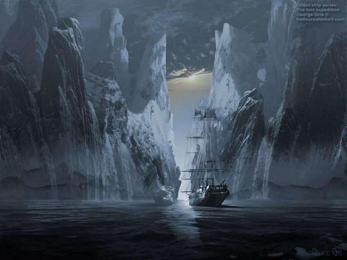 The legend of a ghost ship frozen in the ice with its entire crew - Ghost ship, Legend, Longpost