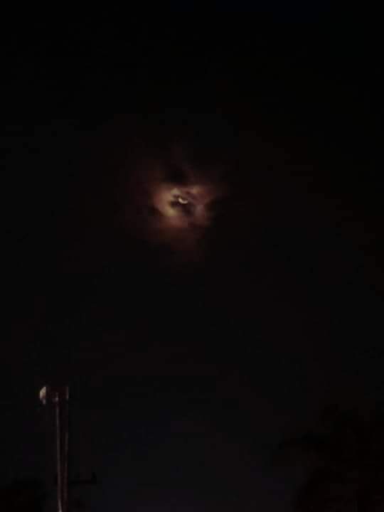 Moon in the clouds - Night, moon, Clouds, It seemed, Pareidolia