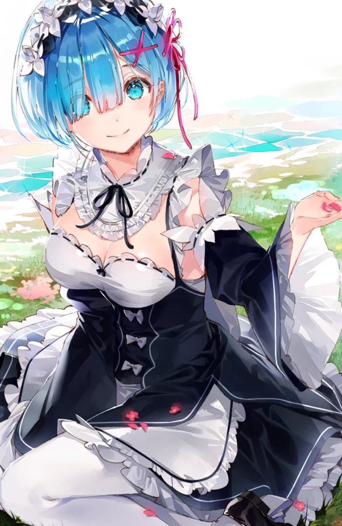 Rem - Anime, Art, Anime art, Re: Zero Kara, Rem (Re: Zero Kara), Girls, Dsmile