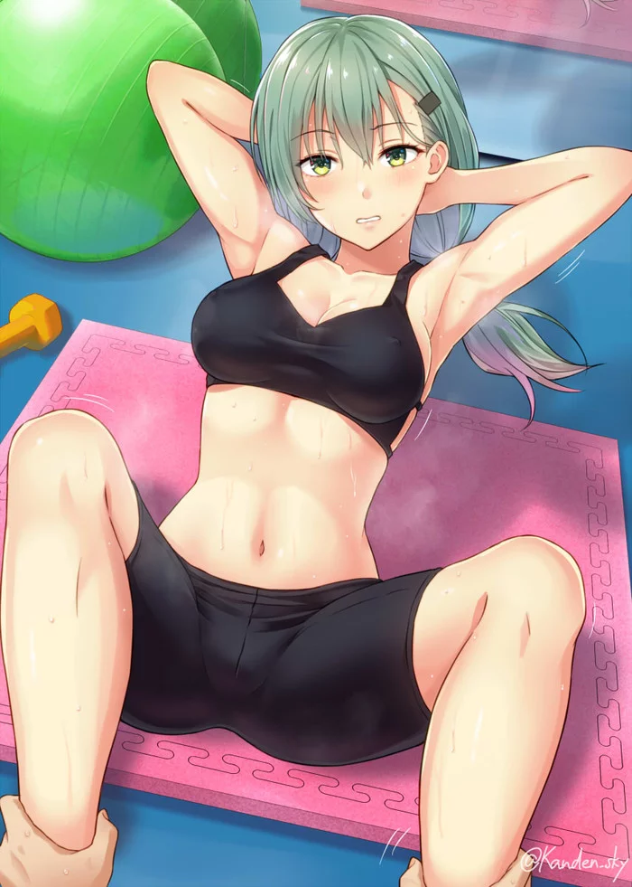 Suzuya - Kantai collection, Suzuya, Anime, Anime art, Kanden suki