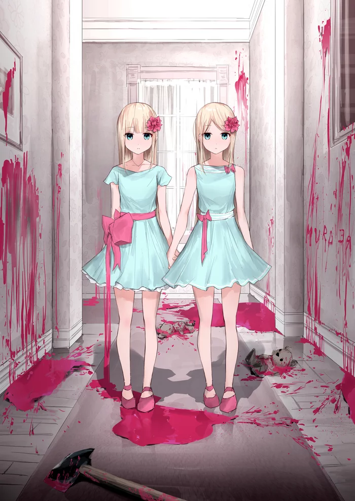 Twins - Anime, Anime art, Shining stephen king, Stephen King, Twins